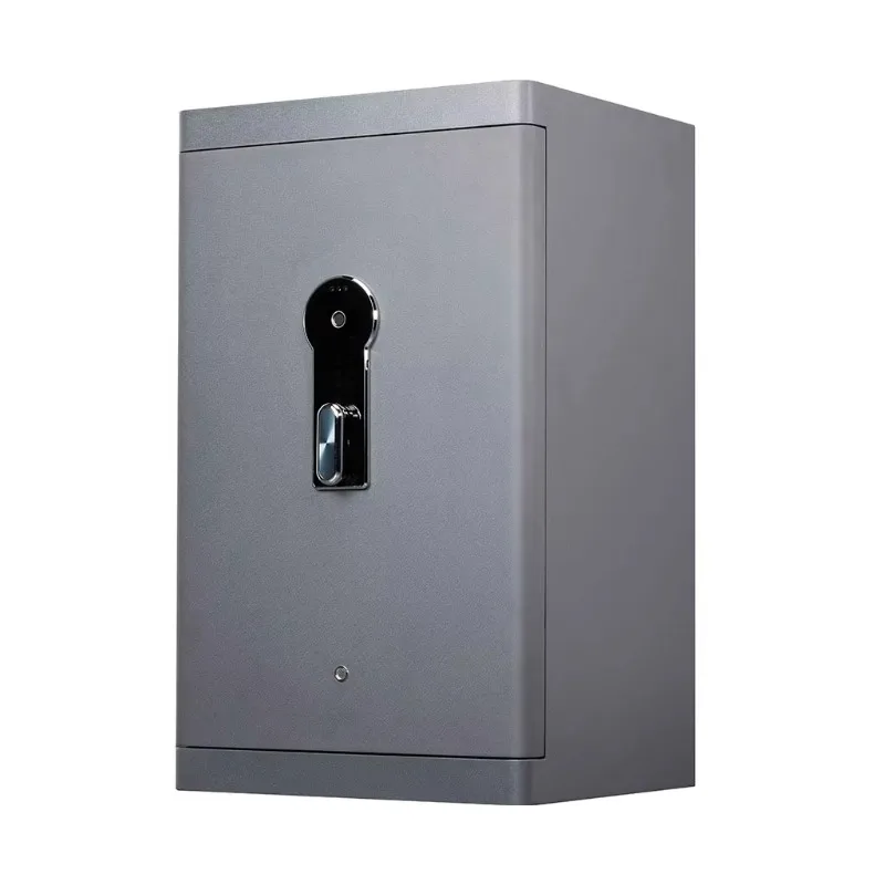 Small Metal Money Safe Deposit Box Home Hotel Office Password Fingerprint Mini Wall Hidden Safe