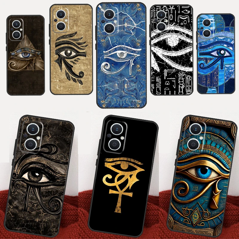 Egyptian Eye of Horus Art Phone Case For OPPO Find X5 X6 Pro X2 Lite X3 Neo Reno 4Z 5Z 2Z 8T 3 4 5 6 7 8 Lite Cover