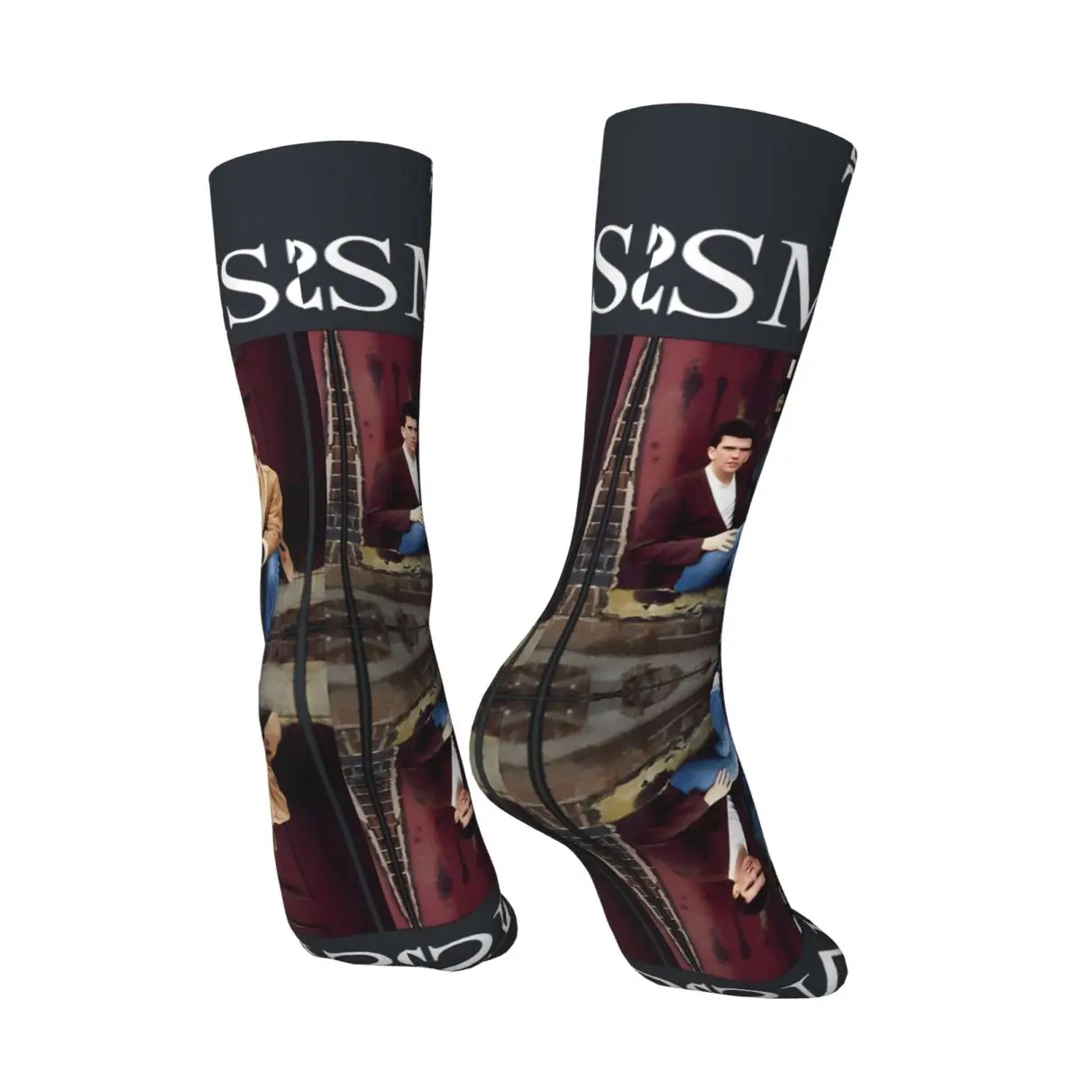 Funny Happy Band Men's Socks Retro Harajuku The Smiths Hip Hop Novelty Pattern Crew Crazy Sock Gift Printed official-website