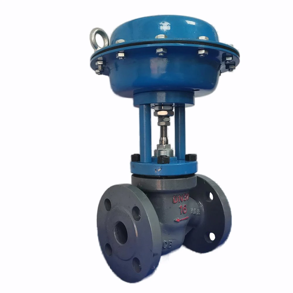 

On/off Type Carbon Steel Pneumatic Single Seated Shut-off Valve ZMQP-PN16 Pneumatic Diaphragm Globe Valve for Steam
