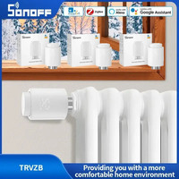 Sonoff TRVZB Zigbee 3.0 Thermostatic Radiator Valve Smart Home Temperature Control Support Alexa Google ZHA MQTT Ewelink