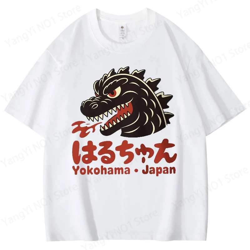 Monster Head Fierce Bedrucktes Herren-T-Shirt aus 100% Baumwolle, Oversized Pop-Kultur Grafik-T-Shirts für Damen, Streetwear Oberteile – Detail 10