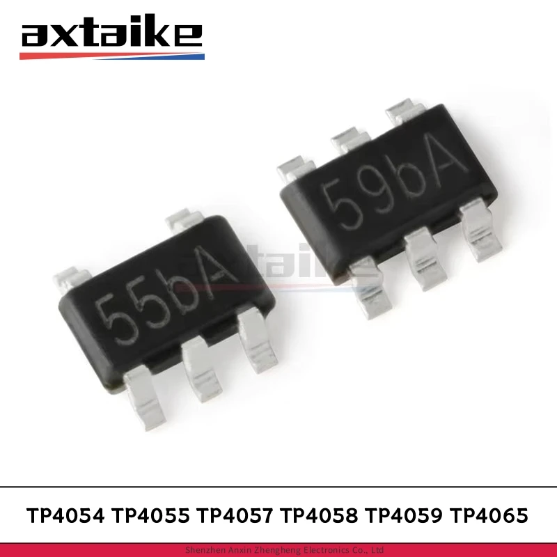 

20PCS TP4054 TP4055 TP4057 TP4058 TP4059 TP4065 SOT23-5 SOT23-6 500mA Linear Lithium Ion Polymer Battery Protect Charger IC SMD