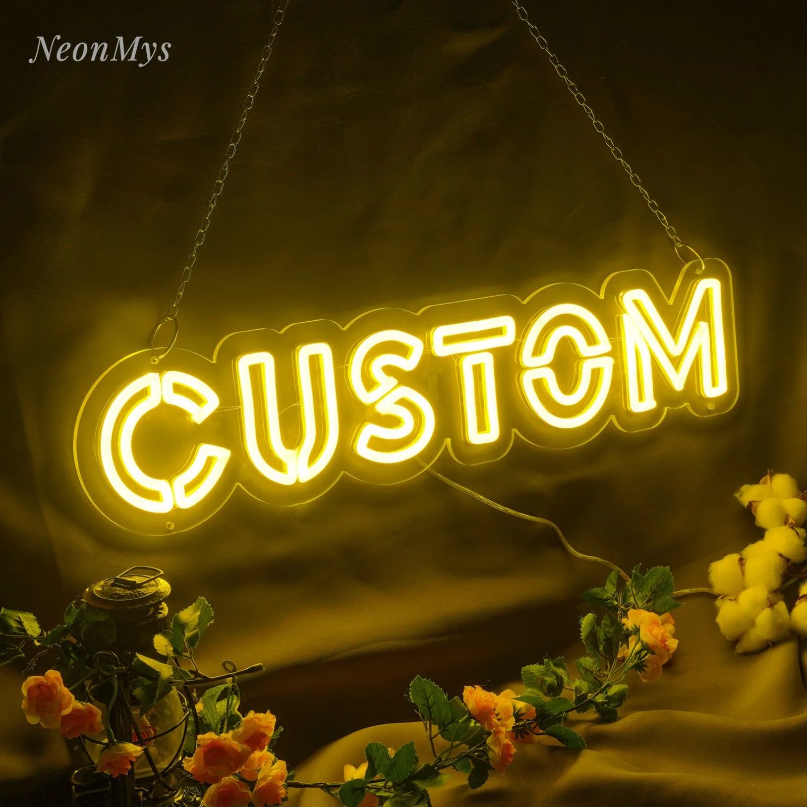 Custom Double Line font Neon Led Sign Wall Room Decor Gaming Wedding Decoration Happy Birthday Party Bar Aesthetic Neon Lights