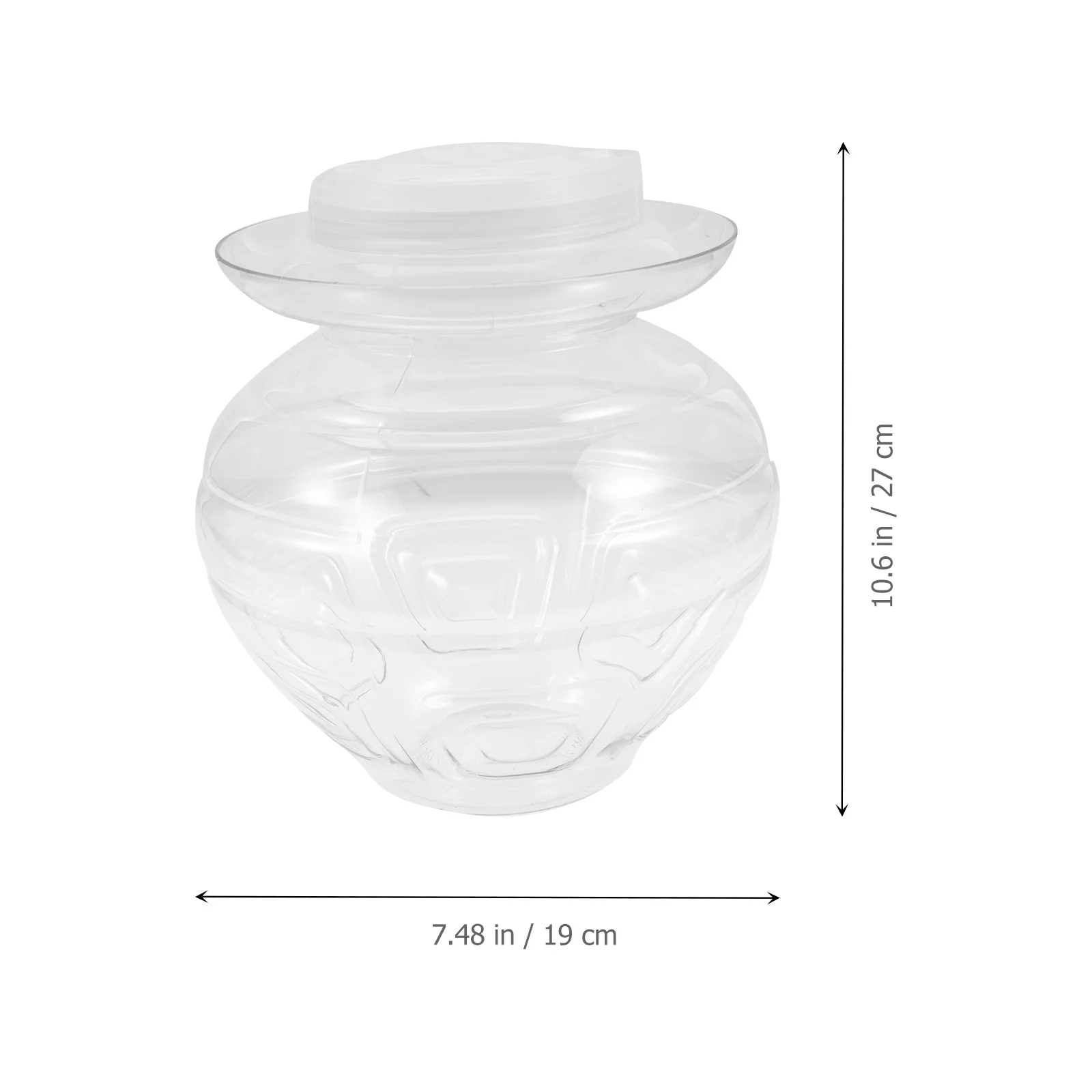 

Plastic Pickle Jar Large Mouth Airtight Sealed Crock for Pickled Vegetables Fermentation Container Jar