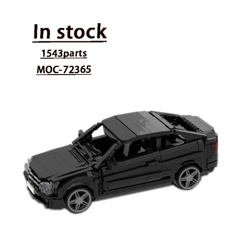 

MOC-72365Black New Classic Coupe Building Blocks Model1543Parts MOC Creative Kids Birthday Building Blocks Educational ToysGifts