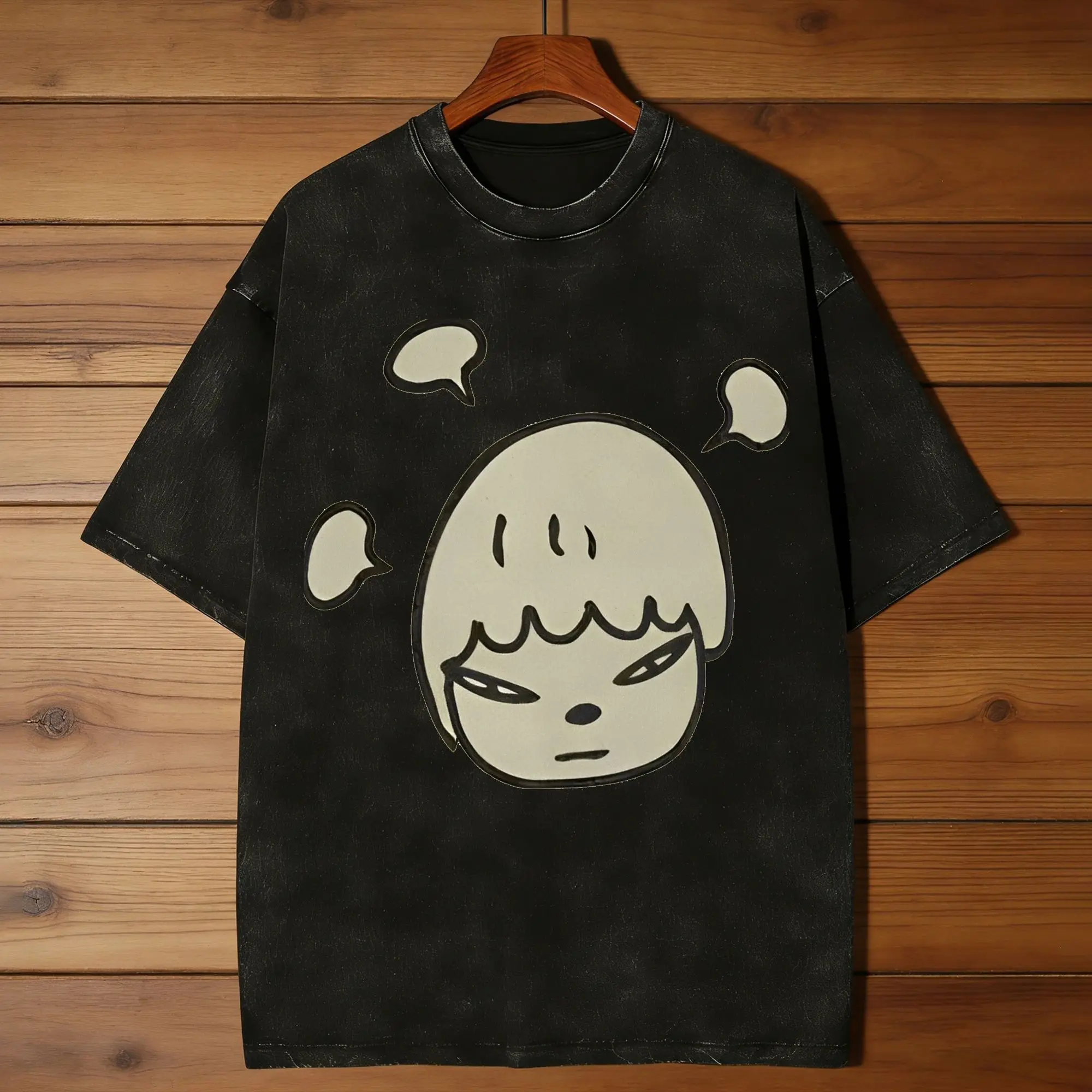 Yoshitomo Nara- T-Shirt  Loose T-Shirts Short Sleeve Y2K Funny Tshirt Beach Cotton O Neck Plus Size Clothing