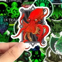 50Pcs Cthulhu Graffiti Stickers Water Bottle Laptop Phone Bicycle Luggage Case Skateboard Children Adult Sticker