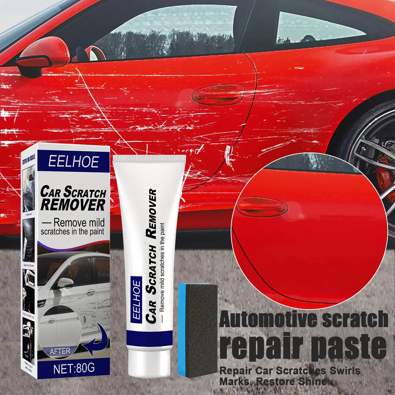 Auto Kratzer Reparatur Mittel Reparatur Auto Kratzer Wirbel Wiederherstellung Glanz Farbe Finish Auto Wachs Polieren Wachs Entfernen Kratzer Wachsen Mittel