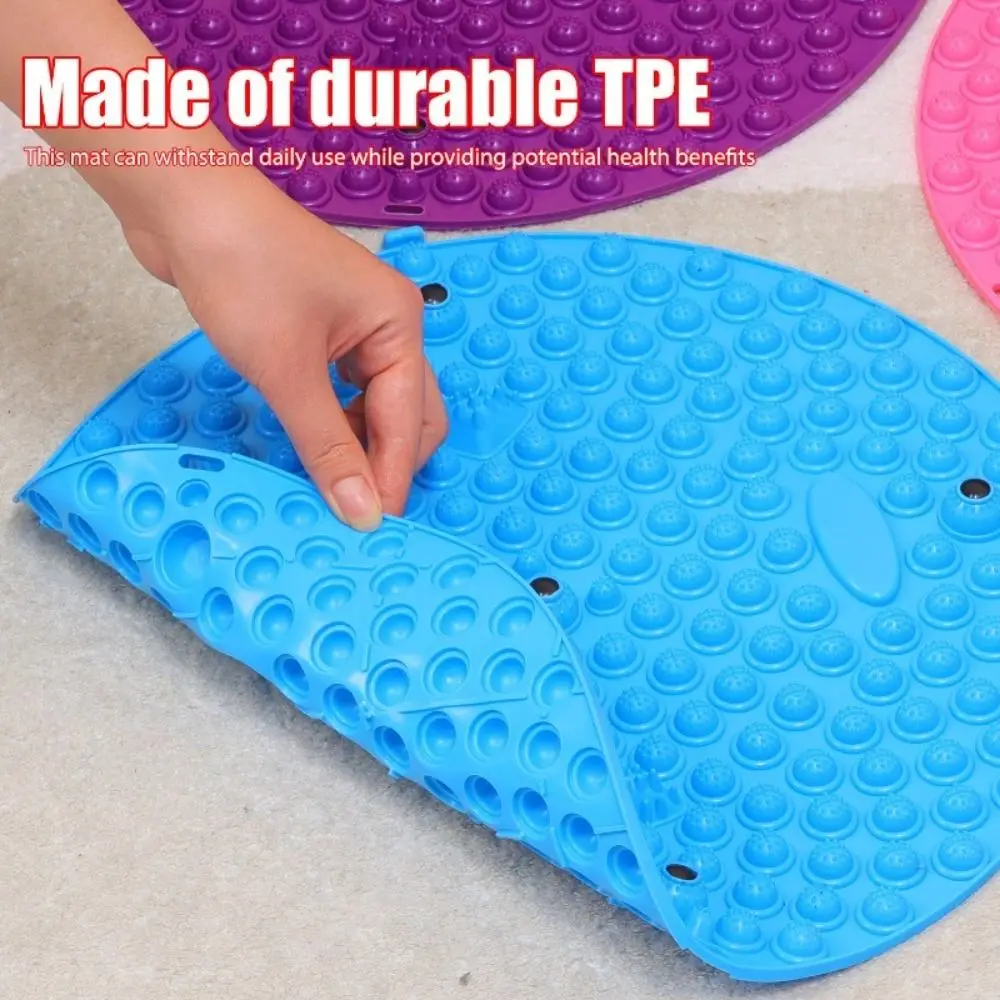 سجادة تدليك القدم من السيليكون الناعم المتين، الدورة الدموية، سجادة تمارين اليوغا للجري بطيئة للغاية، لوحة ضغط لأصابع القدم السميكة