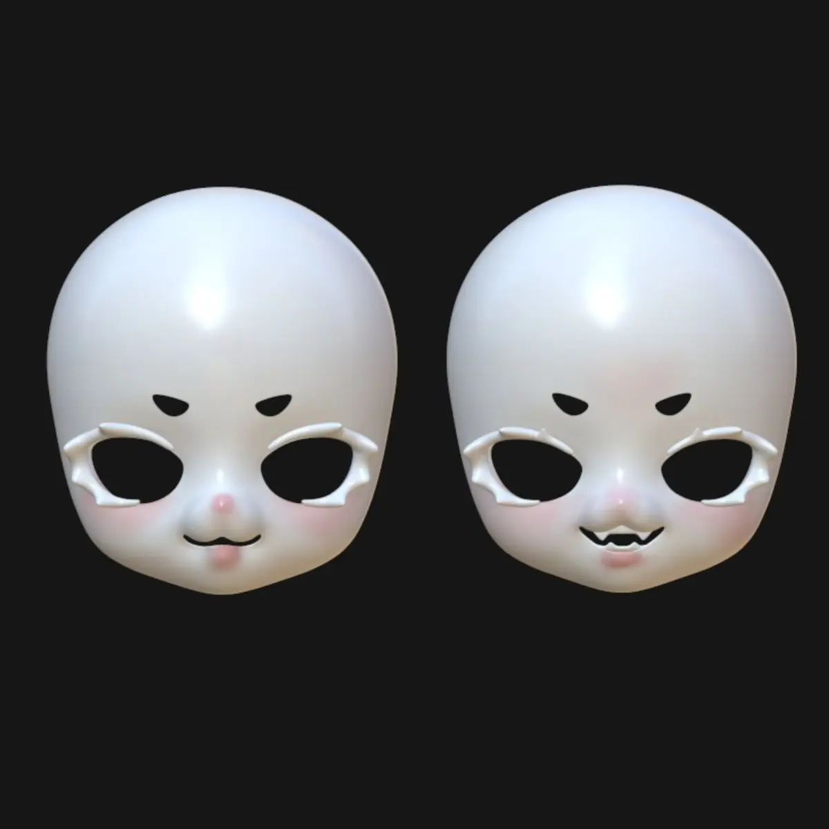 Kigurumi Base Head Shell, Anime Style Kig Base Mask, Wearable Cosplay Head Base, DIY Character Kigurumi Head Shell