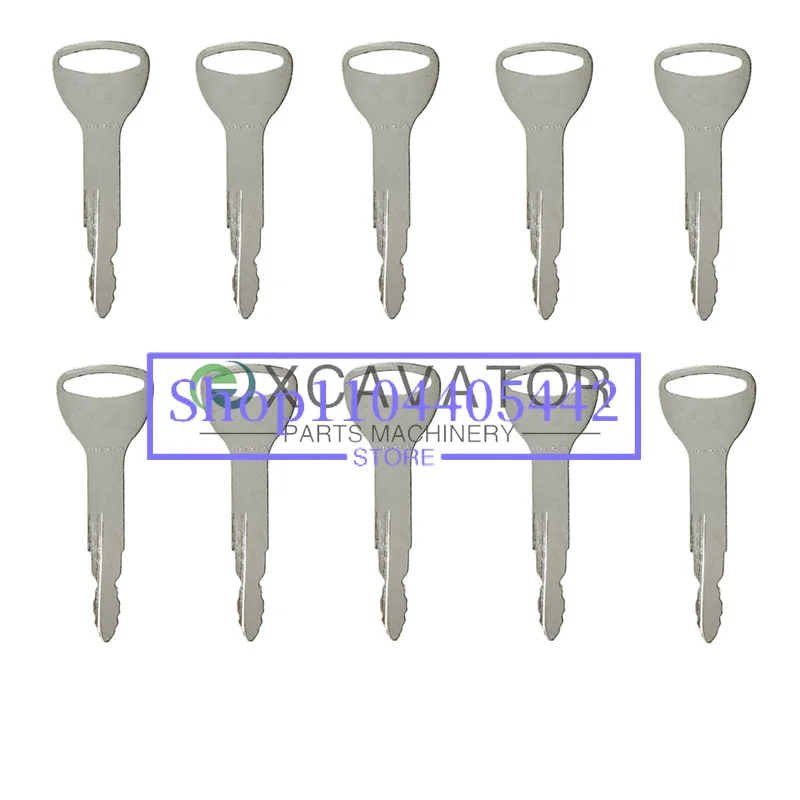 (10) Ignition Key For New Forklift Heavy Equipment Replaces A62597 7591-23330-71 TY57591-23330-71 162597