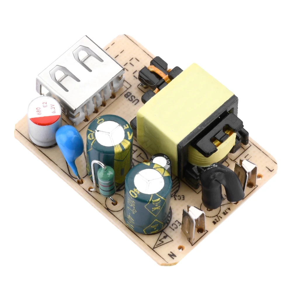 10W 5V 2A AC-DC Switching Power Module AC 110V 220V to DC 5V 12V Switch Step Down Buck Converter Bare Circuit Board with USB