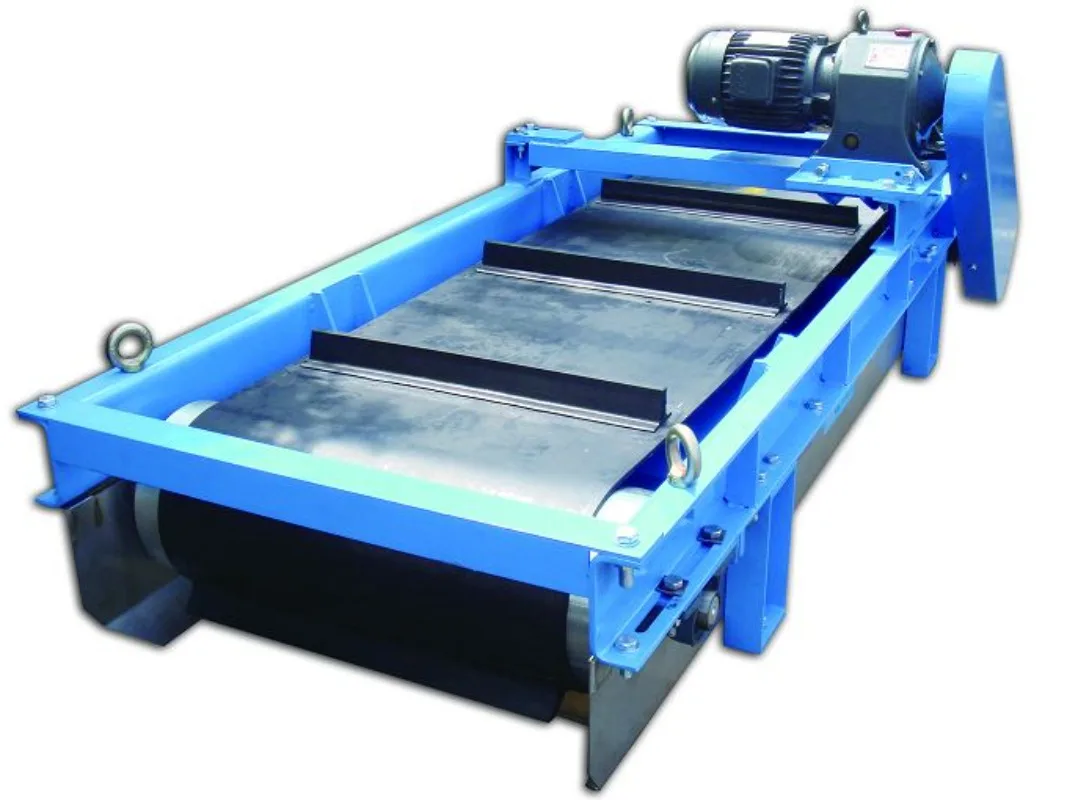 【Лучшие продажи】 Электромагнитный сильный постоянный магнитный конвейер для сортировки металлов RCYD над ремнем Магнитный сепаратор подвесной Overba