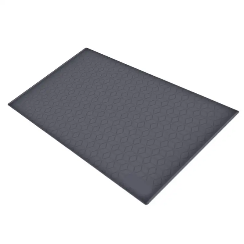 Under Sink Mats Foldable Silicone Under Kitchen Sink Mat Organizer Non Slip Organizer With Waterproof Rhombus Texture For