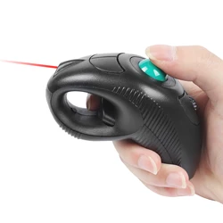 Wireless Trackball Laser Mouse 2.4GHz Wired Thumb-Controlled Digital Vertical USB Optical Ergonomic Mice For PC Tablet Laptop