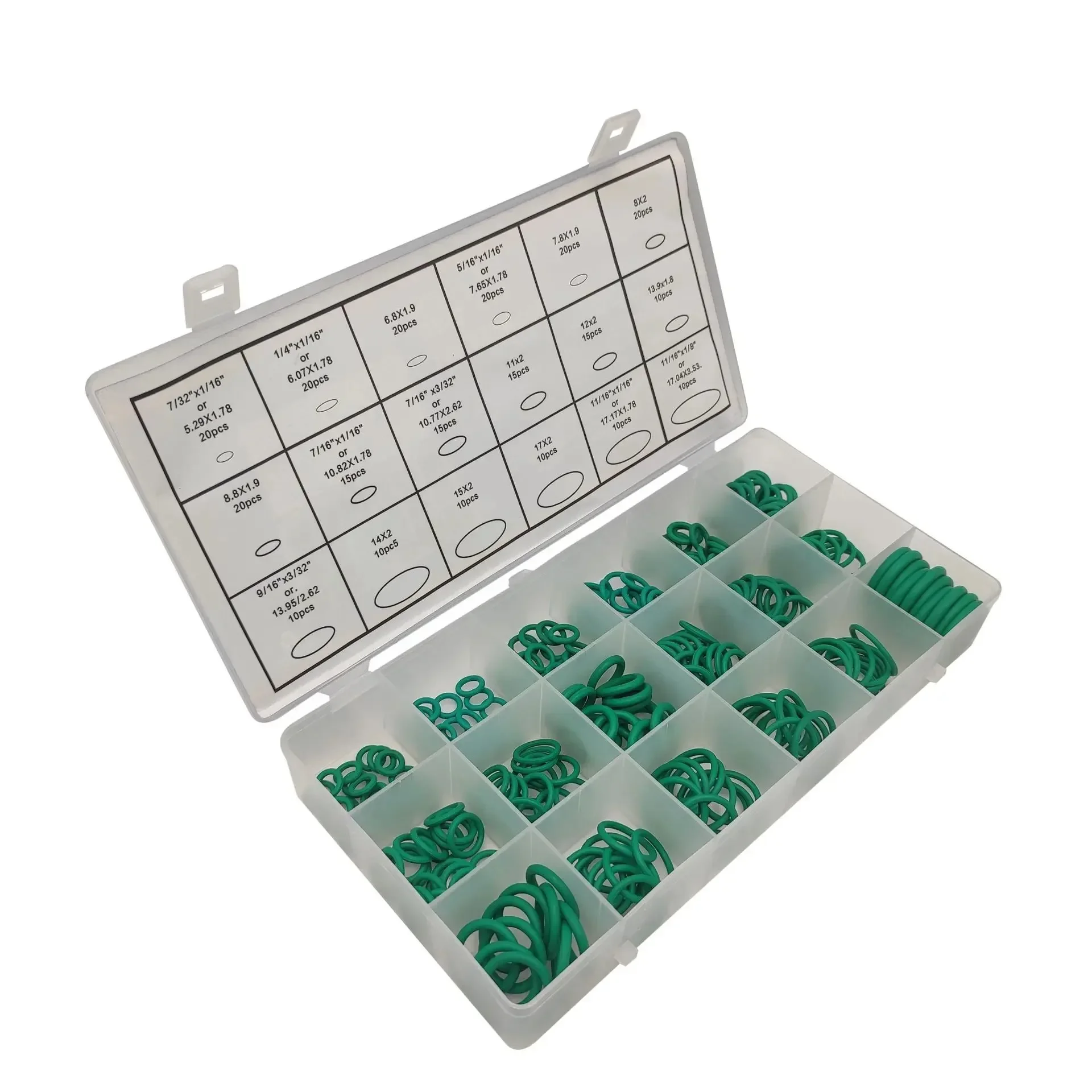 225/270pcs O-ring Boxed nitrile silicone rubber repair kit faucet sealing valve waterproof machine oil-resistant gasket