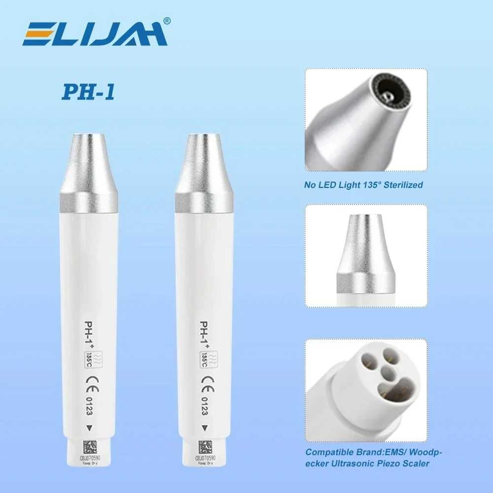 ELIJAH Ultrasonic Piezo Scaler Dental Handpiece LED Dental 135° Sterilize Handle Fit For EMS WOODPECKER UDS SATELEC DTE Dentist image 3