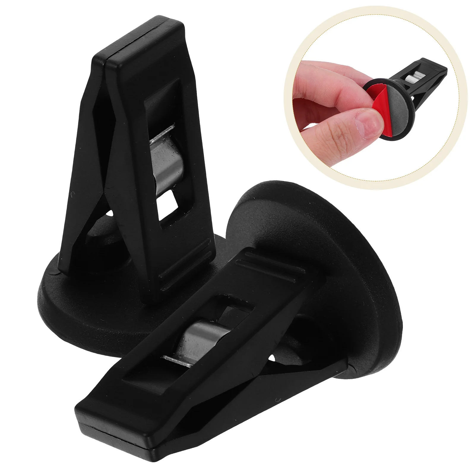 

2Pcs Clear Ticket Clip Holder Multi-Purpose Plastic Card Case for Parking Tickets Business Cards Shopping List Home Front Door