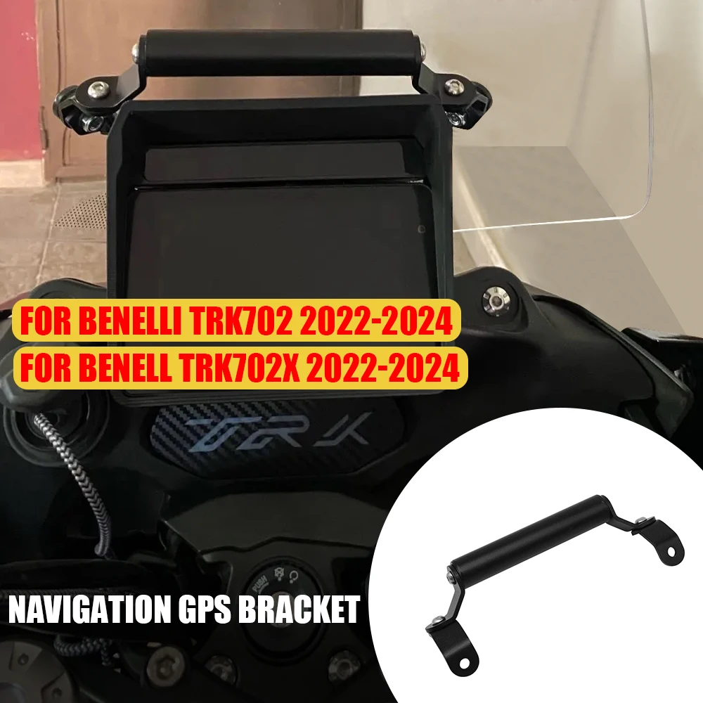 Motorcycle GPS Navigation Bracket Supporter Holder Mobile Phone Support Mount For Benelli TRK 702 702X TRK702X TRK702 2022-2024