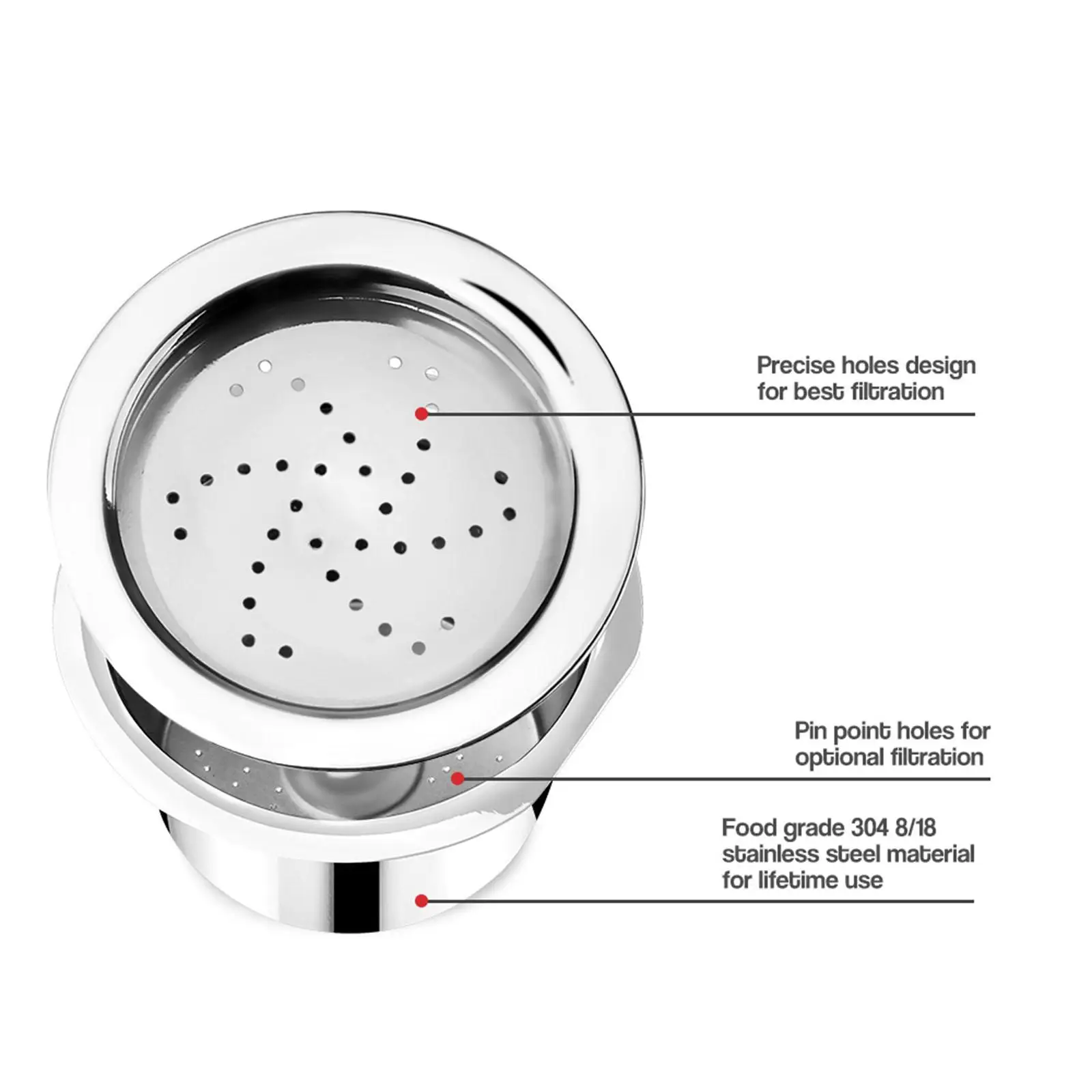 Reusable Stainless Steel Capsules, Refillable Pod Compatible