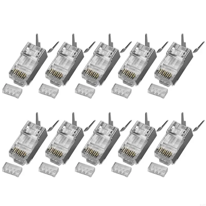 E1PF Flame Retardant PVC CAT6A RJ45 Ethernet Connectors With Enhanceds Cable Identification And Bend Resistance