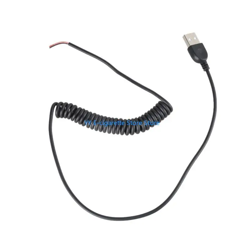 

USB 2Pin Open End Power Cable,5V Charging Wire USB Male 2Pin Pigtail Cable For Fan,Cameras, DIY Repairs USB Cord
