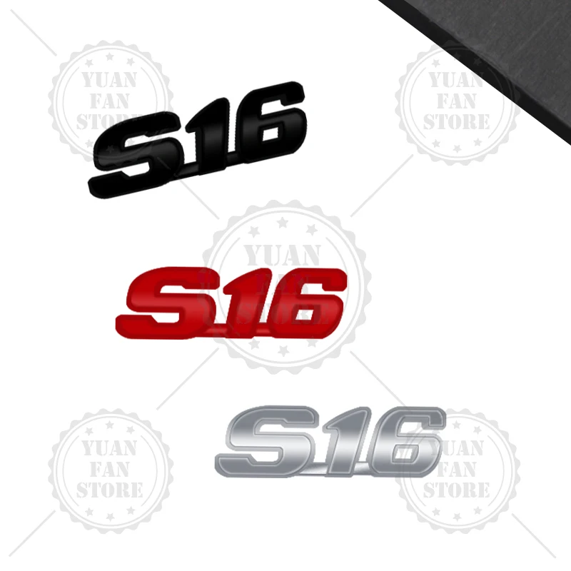 S16 Emblem Car Styling 3D Sticker Metal LOGO Badge For Peugeot 106 206 306 309 207 208 308 108 508 RCZ RC GT Body Decoration