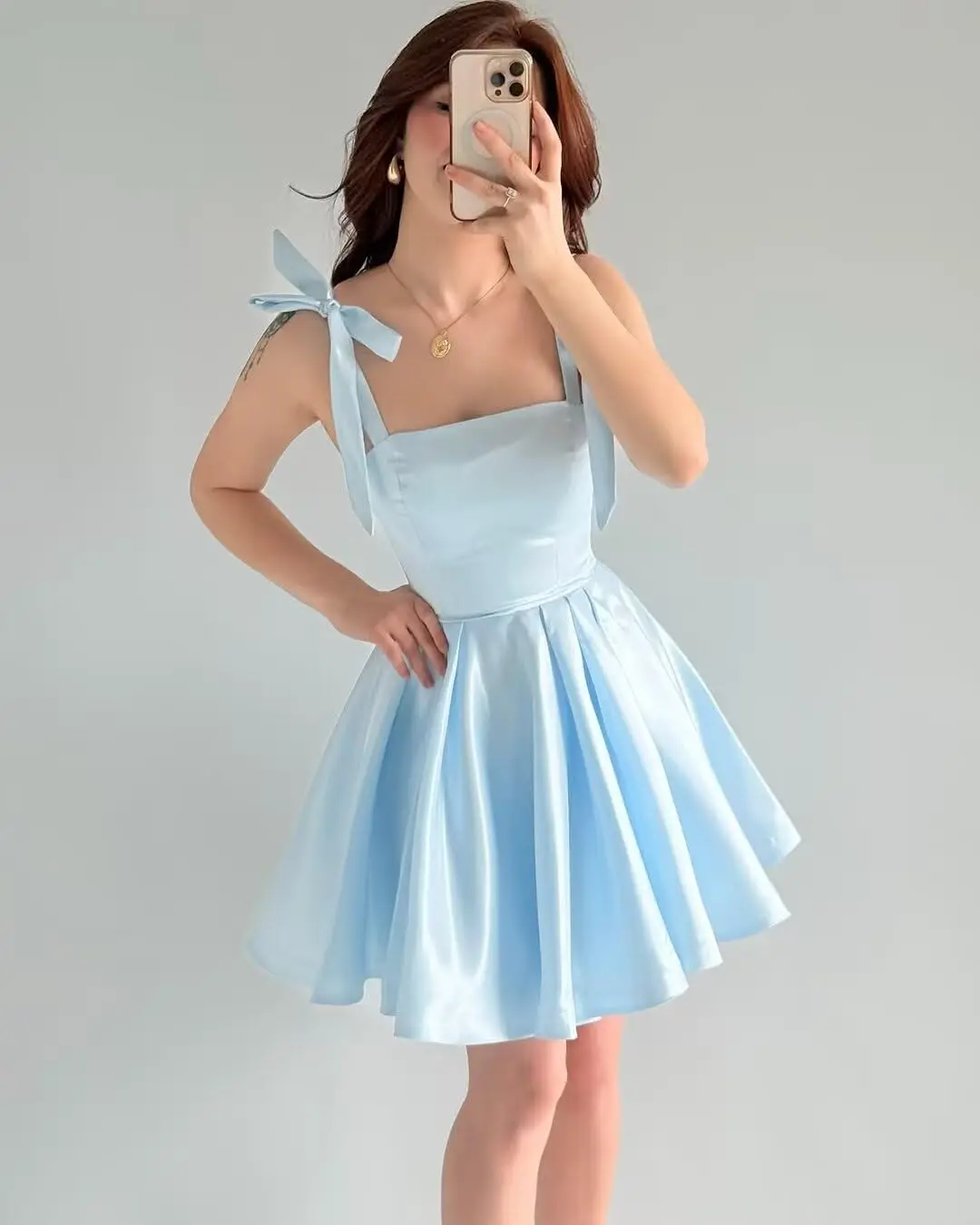 2026-with-bow-spaghetti-strap-a-line-cocktail-dresses-for-teens-satin-homecoming-dresses-party-bridesmaid-dresses-evening-gown
