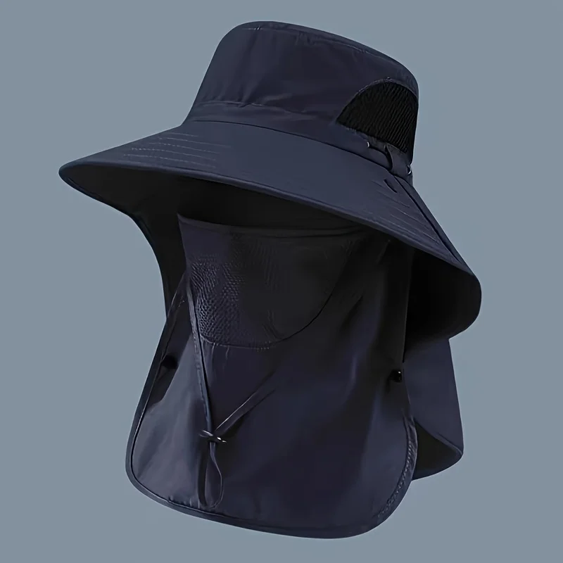 

Мужская рыболовная шляпа из 4 комплектов, съемная солнцезащитная шляпа UPF 50+ с чехлом для лица и шеи, женская летняя шляпа от солнца для пеших прогулок и садоводства