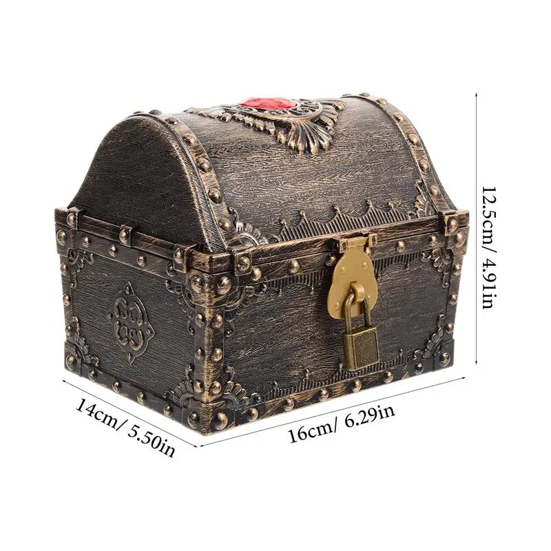 Treasure Box For Kids Party Home Decor Small Treasure Box Pirate Chest Vintage Treasure Box Treasure Chest With Lock And Key