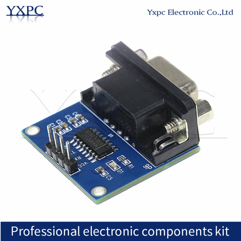 1pcs MAX3232 chips RS232 to TTL Serial Port Converter Module DB9 Connector MAX232