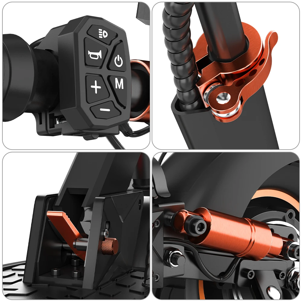 e Scooter for Adults, 1000W Peak Power Foldable Electric Scooter with Seat Up to 31 Miles Long Range & 28 MPH Top Speed