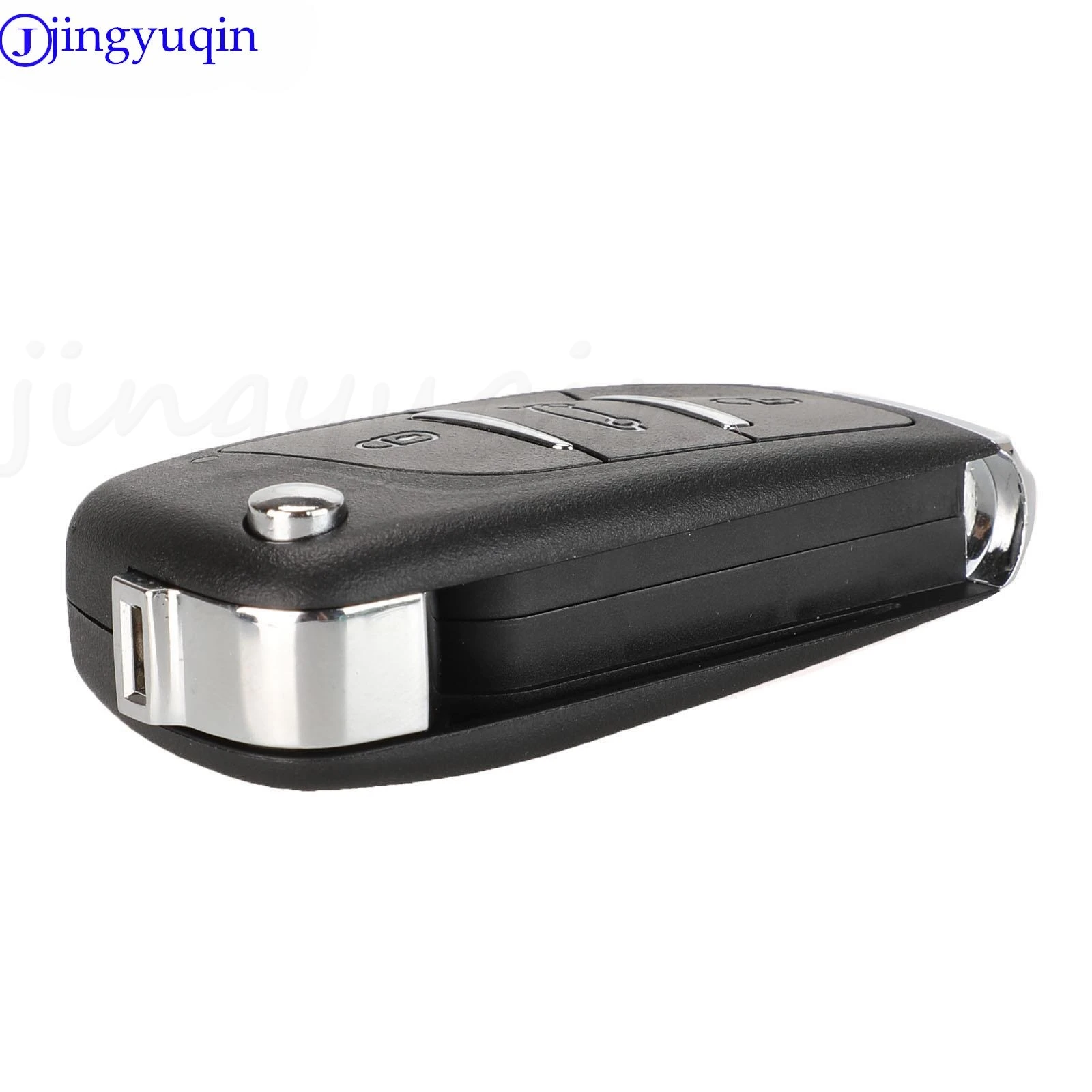 Jingyuqin 3Przyciski Pilot zdalnego sterowania do kluczy Ssangyong z elektroniką 433 Mhz Actyon Kyron Rexton Korando Uncut Blade Kluczyki samochodowe