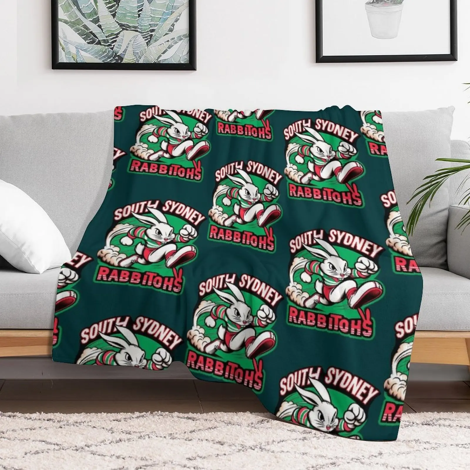 South Sydney Rabbitohs Active Throw Blanket Decorative Throw Cute Plaid Blankets