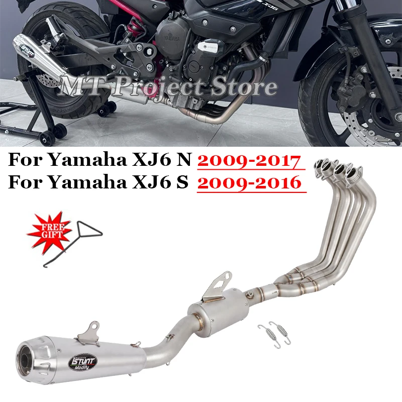 

Slip On Full Motorcycle Exhaust System Muffler Front Link Pipe Escape DB Killer For YAMAHA XJ6N XJ6S XJ6 N S 2009 - 2016 2017