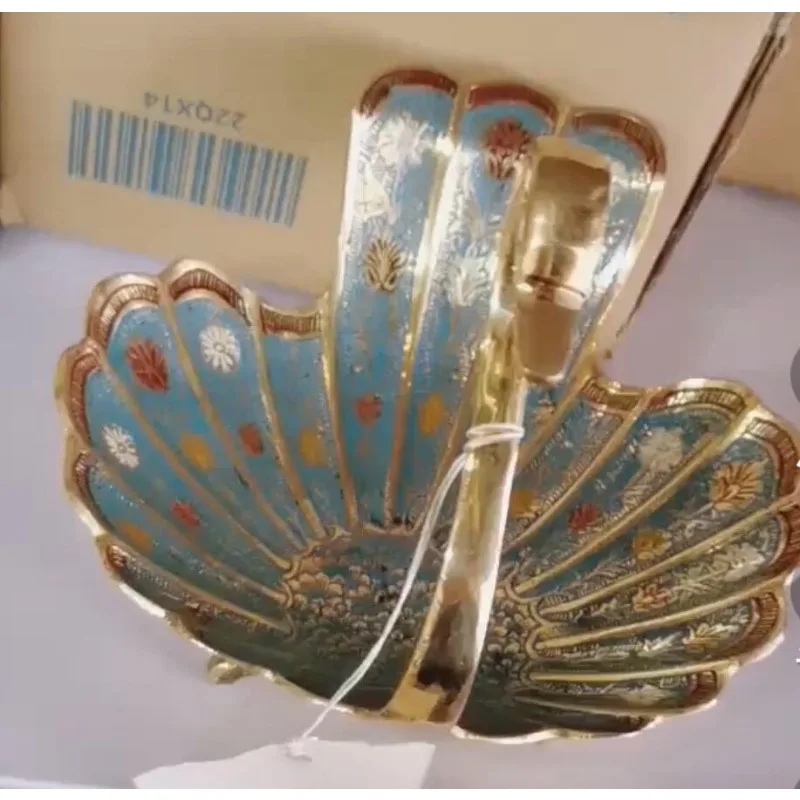 

Креативный поднос для хранения павлина ручной работы, украшение для гостиной, поднос с фруктами, настольный ювелирный диск, тарелка для закусок с сухофруктами