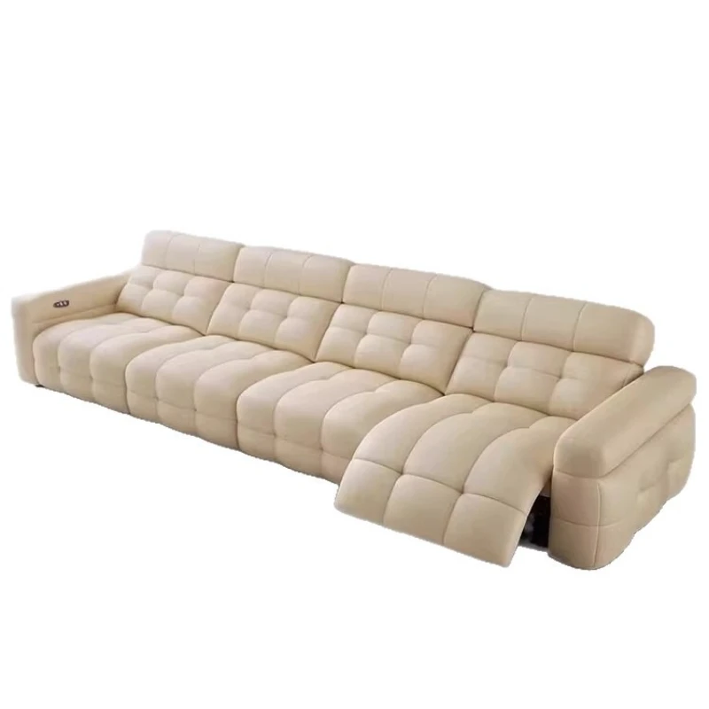 Leather Recliner Relaxing Sofa Sectional Lazy Electric Adult Home Armchair Couch Combined Bed Woonkamerbanken Sofa Furniture