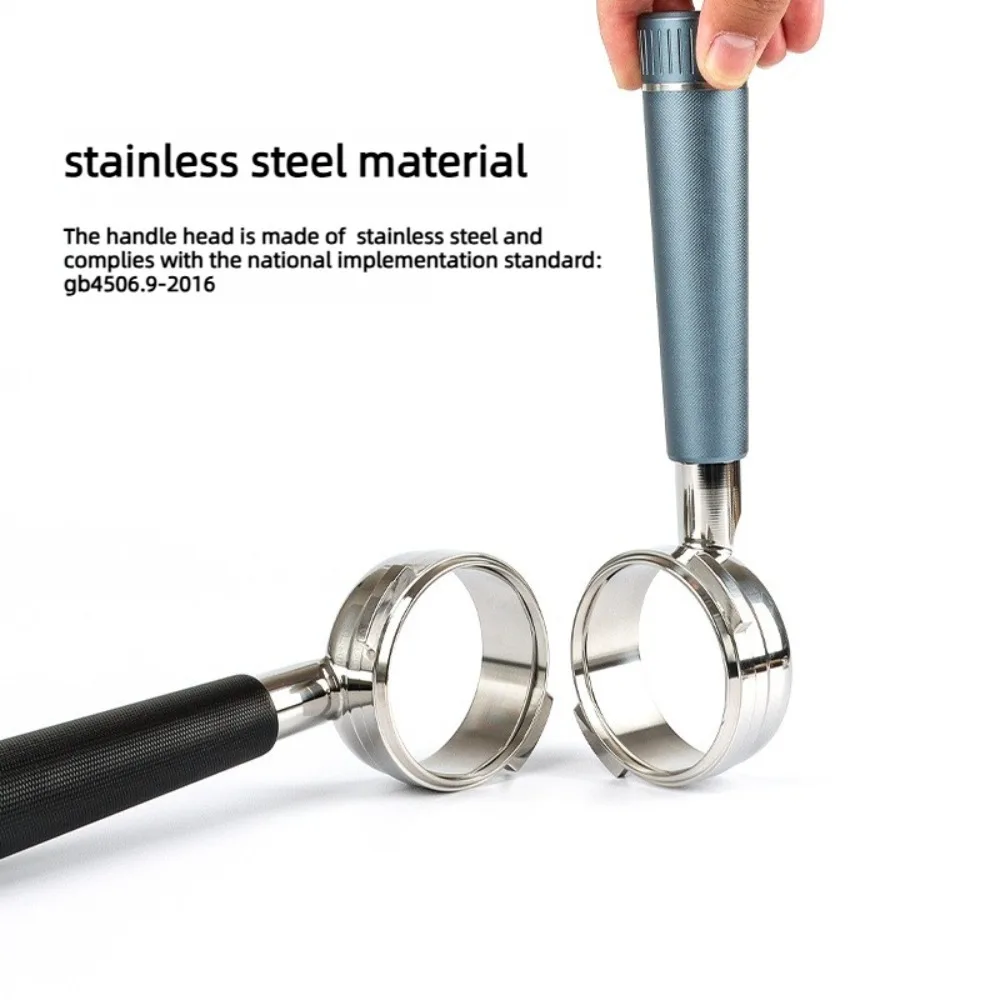 Bezzera 58mm Bottomless Portafilter Stainless Steel Naked Portafilter with Color Wood Handle, Espresso Machine Accessory