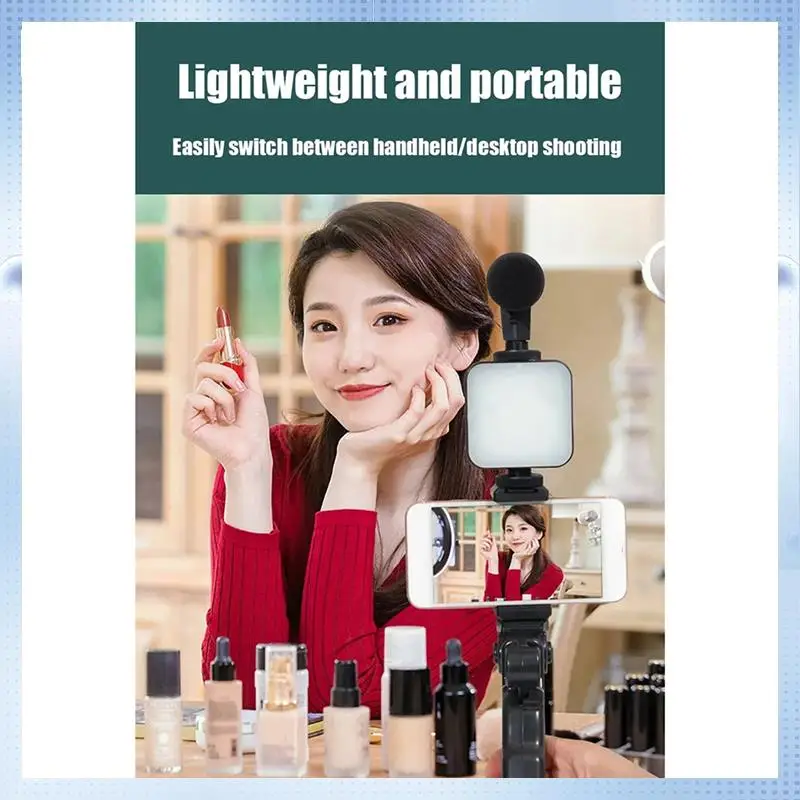 L07A-All-In-One Video Blogger Kit Handheld SLR Conference Beauty Light Fortiktok Live Stream Youtube