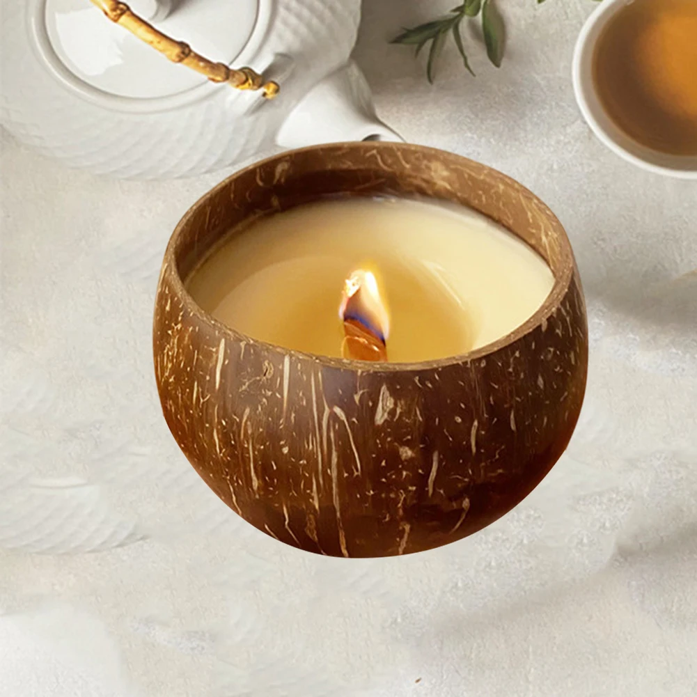 Aromatherapy Candle Cups As Shown Coconut Candle Cups Inviting Ambiance Meticulously Handcrafted Natural Aesthetic Design