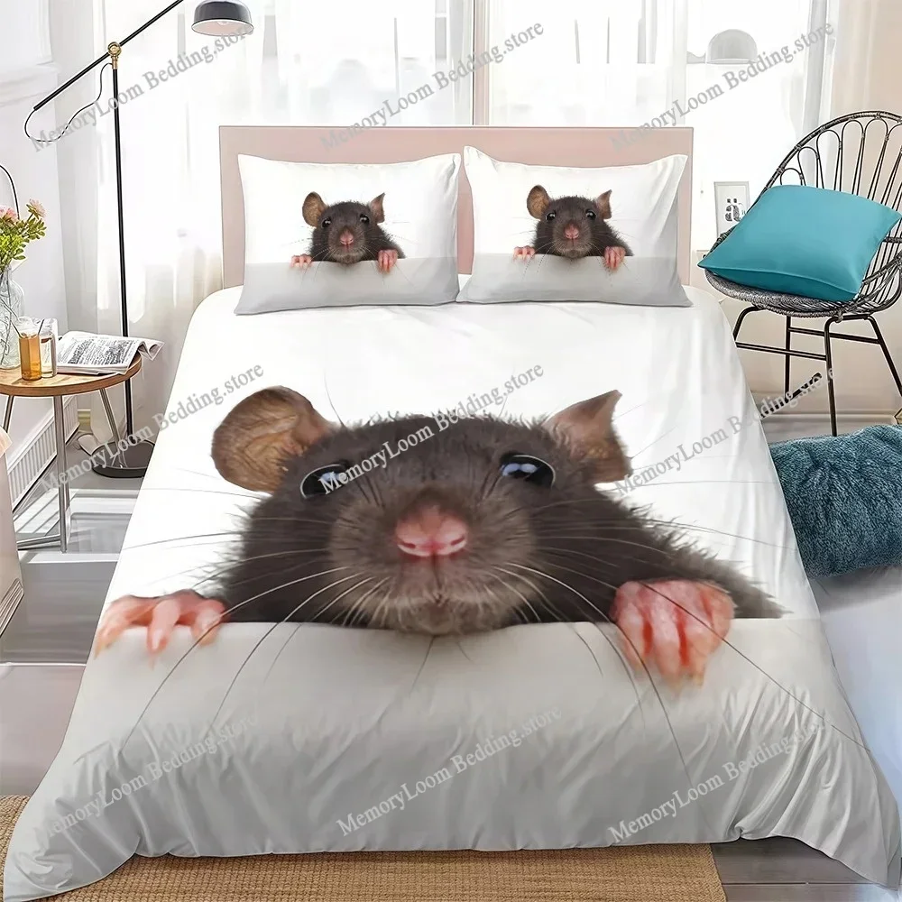 Lovely Rats Boys Duvet Cover Set Home Style Bedding Soft Laundry Cotton Bed Student Dormitory Gift Home Textileextile741 4