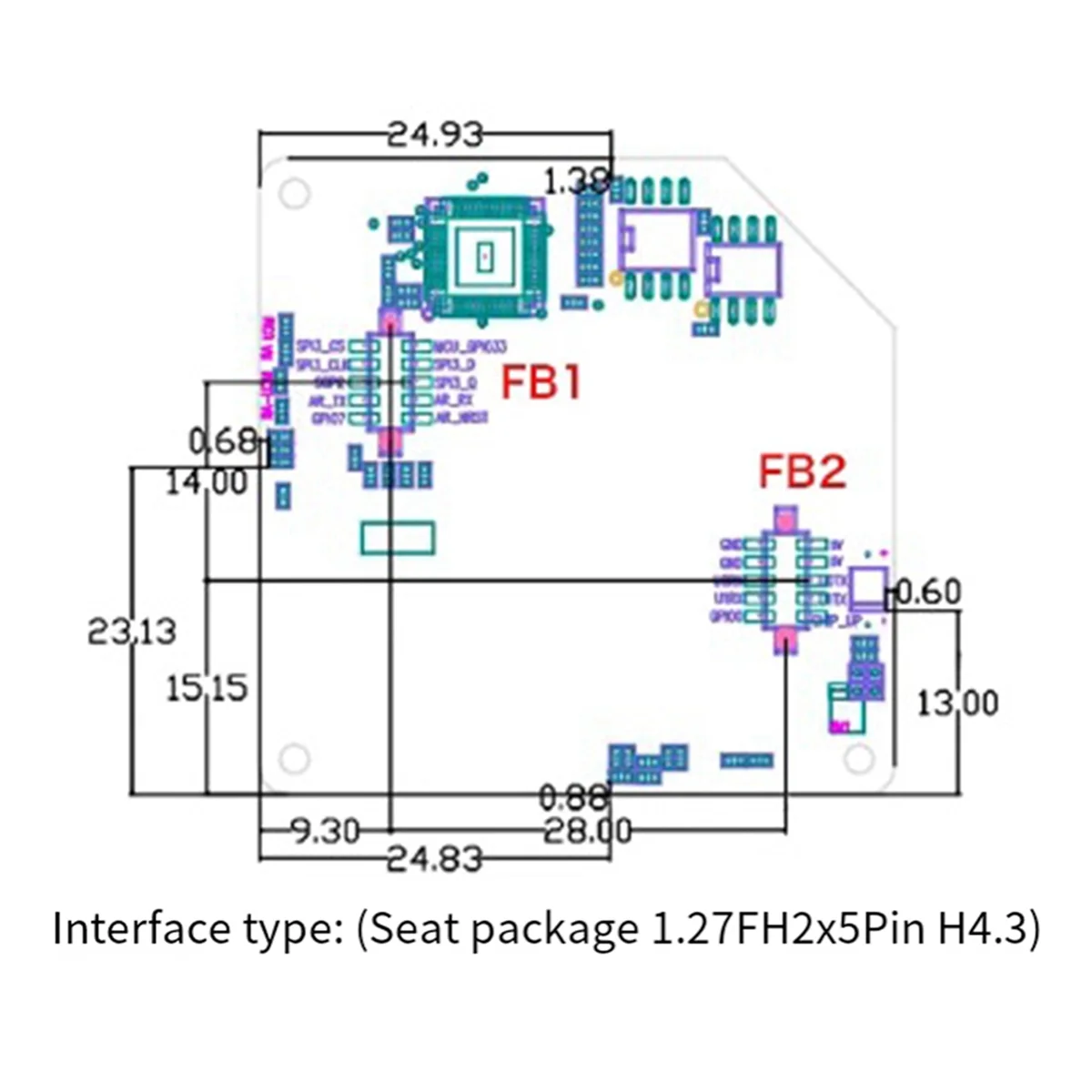 New Detection Module 60G Fall Detection Millimeter Wave Radar 3D Technology Monitoring TTL Serial Output Module