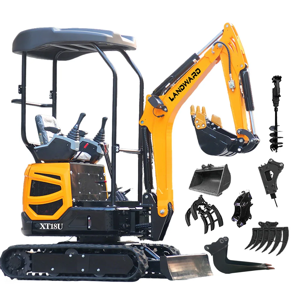 

Mini Excavator 1.8Ton 2.5Ton Customized Free Shipping Multi-function New Kubota Engine Digger Small Crawler Farm Excavators Home