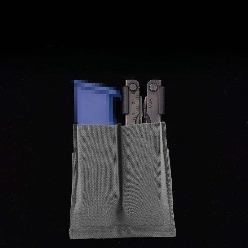 Bolsa táctica MOLLE pequeña doble elástica ligera para exteriores - imagen 3
