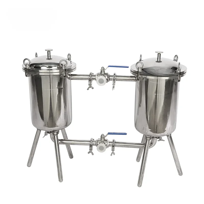 Stainless Steel Duplex Filter Housing Double Barrel Filter