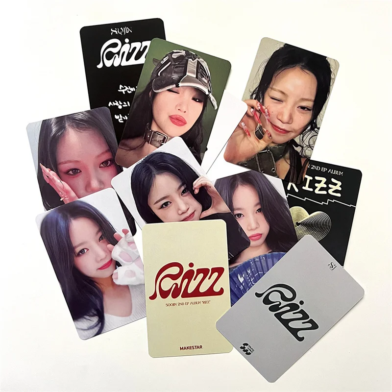 6pcs/set Kpop SOOJIN Album Seo Soo Jin EP RIZZ LOMO Card MonaLisa High Quality Girl Collection Gift Postcard Photo Card