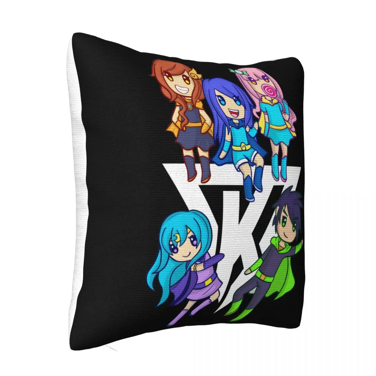 Funneh And The Krew Cartoon Swea Funneh T Swea Work At A Pizza Place Hipster Pillow Case