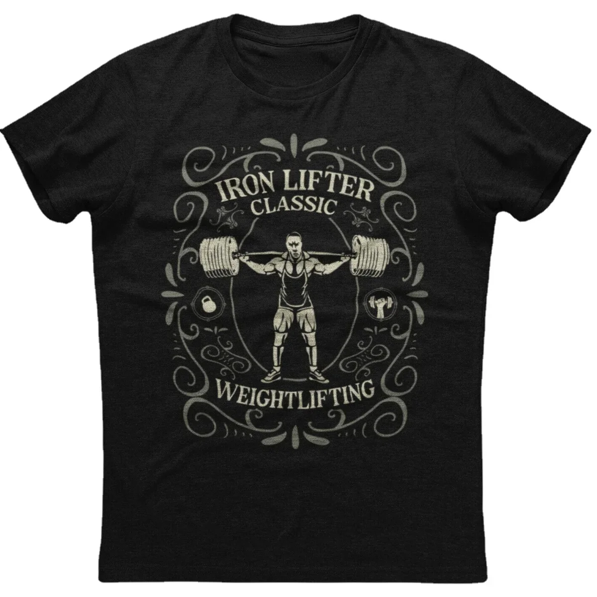 

Iron Lifter Classic Weightlifting Mens Short Sleeve New Cotton Black T-shirt
