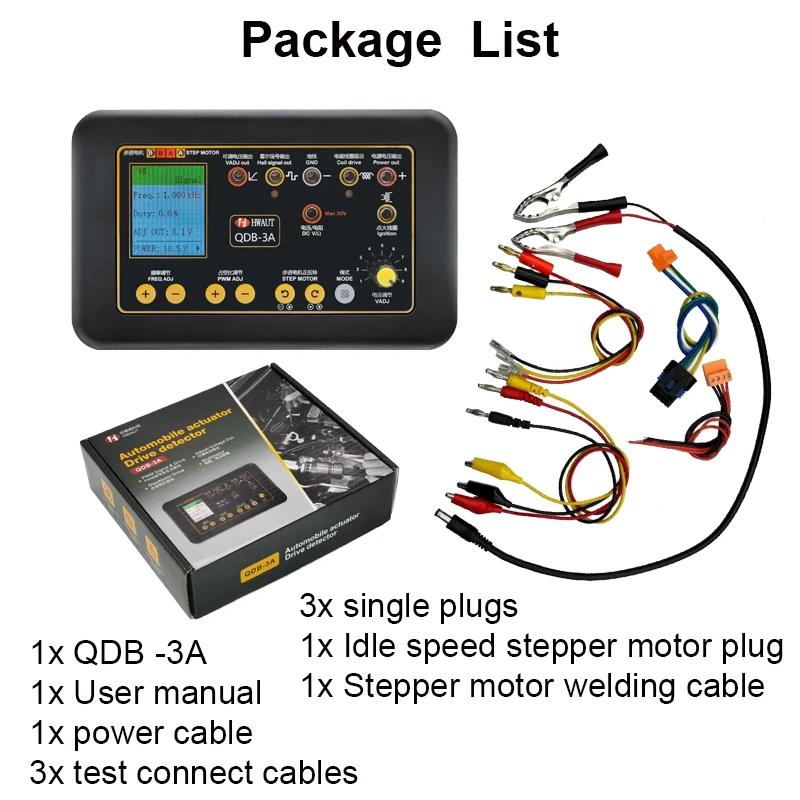 Beacon QDB-3A QDB-2A Automobile Ignition Coil Injector Solenoid Valve Tester Idle Stepper Motor Fault Detector Signal Simulator